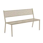 Stackable Garden Bench in Galvanized Steel Made in Italy - Aberdeen Viadurini