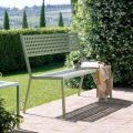 Stackable Garden Bench in Galvanized Steel Made in Italy - Aberdeen