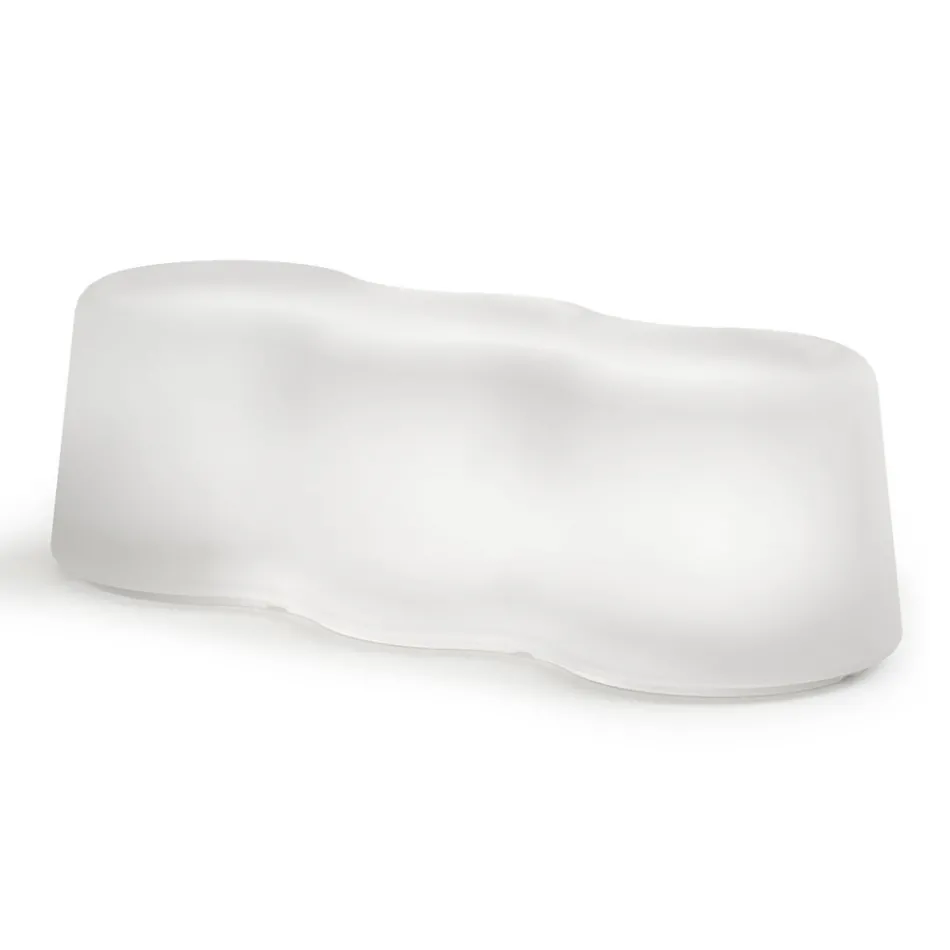Wavy Outdoor Bench in Polyethylene Made in Italy - Brenda Viadurini