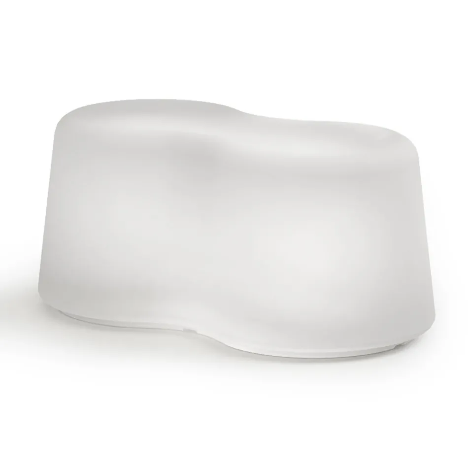 Wavy Outdoor Bench in Polyethylene Made in Italy - Brenda Viadurini