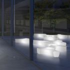 Luminous Garden Bench in Polyethylene with LED Made in Italy - Galatea Viadurini