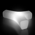 Luminous Garden Bench in Polyethylene with LED Made in Italy - Galatea