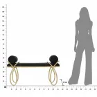 Modern Design Rectangular Bench in Iron, MDF and Fabric - Harding Viadurini