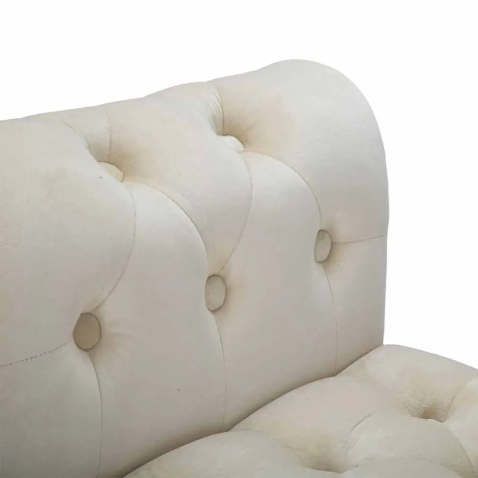 Modern Design Rectangular Bench in Wood and Fabric - Theodore Viadurini