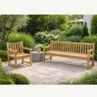 Garden Bench in Natural Teak of Various Sizes - Yggdrasil Viadurini