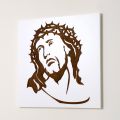 White Panel Depicting the Face of Christ Made in Italy - Akari