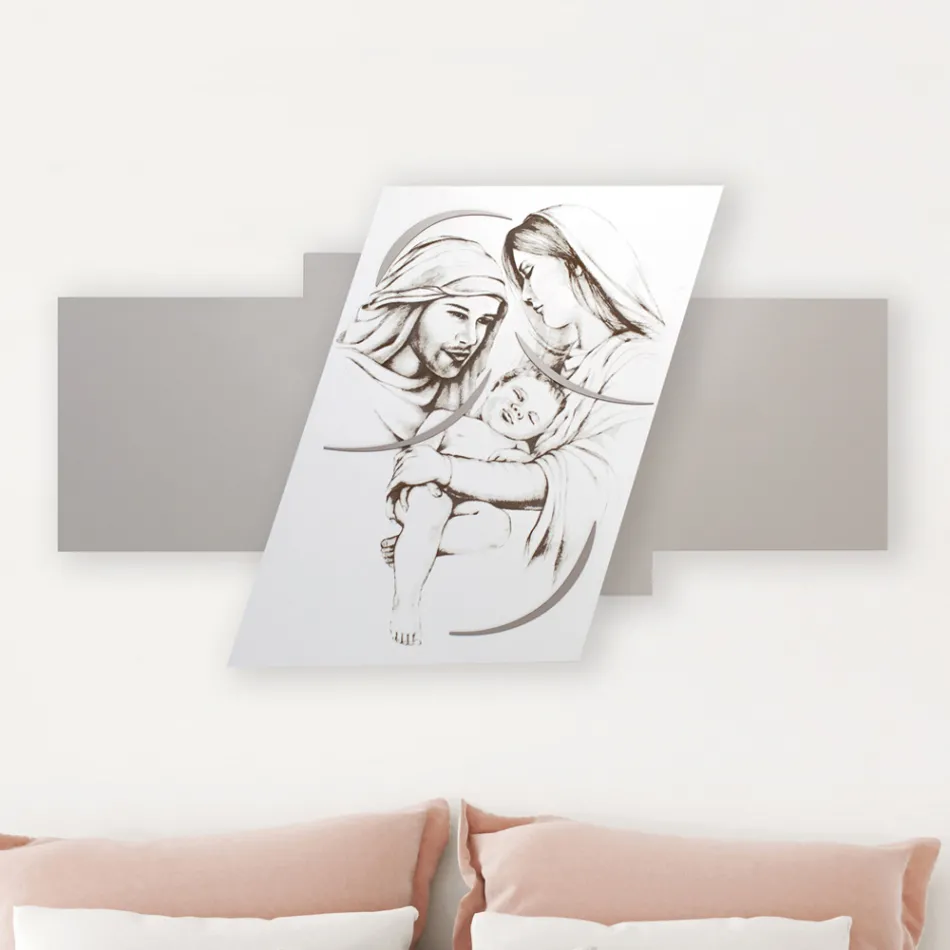 Panel with the Laser Engraved Family Made in Italy - Micky Viadurini