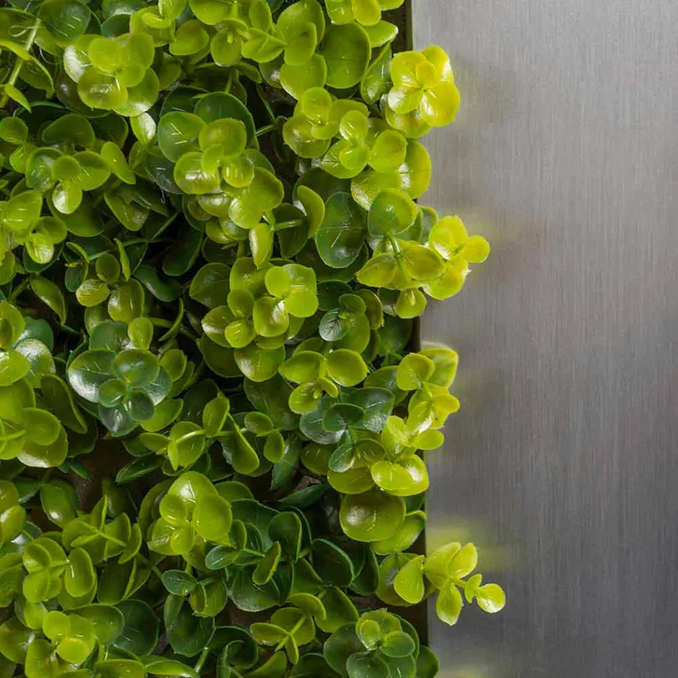 Decorative Metal Panel with Artificial Flowers Made in Italy - Fiorellino Viadurini