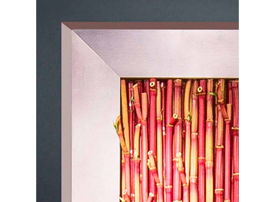 Decorative Panel in Metal and Artificial Bamboo Made in Italy - Bamboo Viadurini