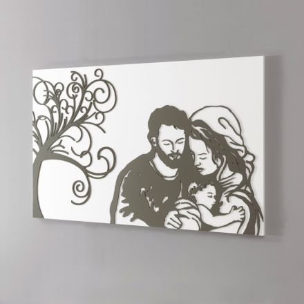 Laser Engraved Panel Representing Life Made in Italy - Aika Viadurini