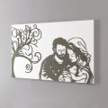 Laser Engraved Panel Representing Life Made in Italy - Aika
