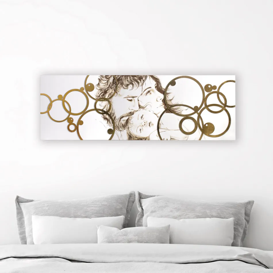 Panel Made with Laser of the Sagrada Familia Made in Italy - Elisa Viadurini