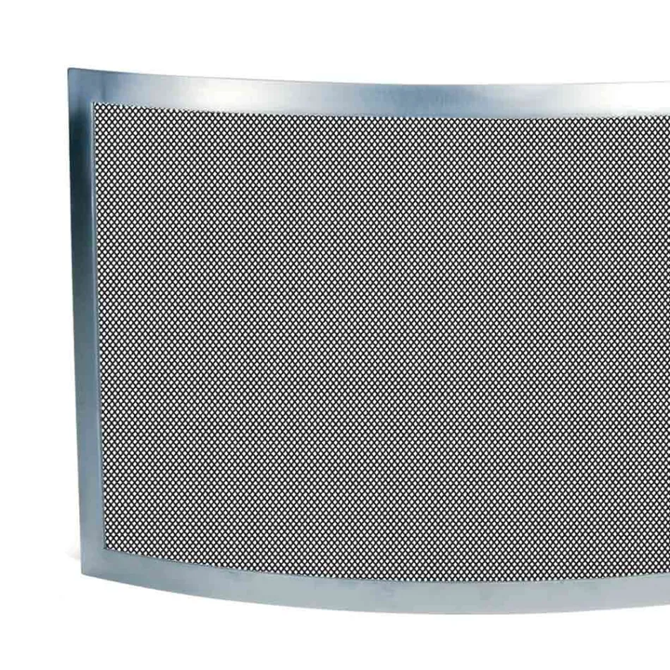 Spark Arrester with Black Mesh and Curved Steel Made in Italy - Sapphire Viadurini