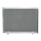 Spark Arrestor with Black Mesh and Rectangular Steel Made in Italy - Stone Viadurini