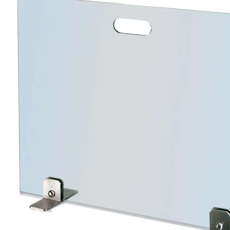 Spark Arrester in Tempered Crystal and Steel Feet Made in Italy - Volume Viadurini