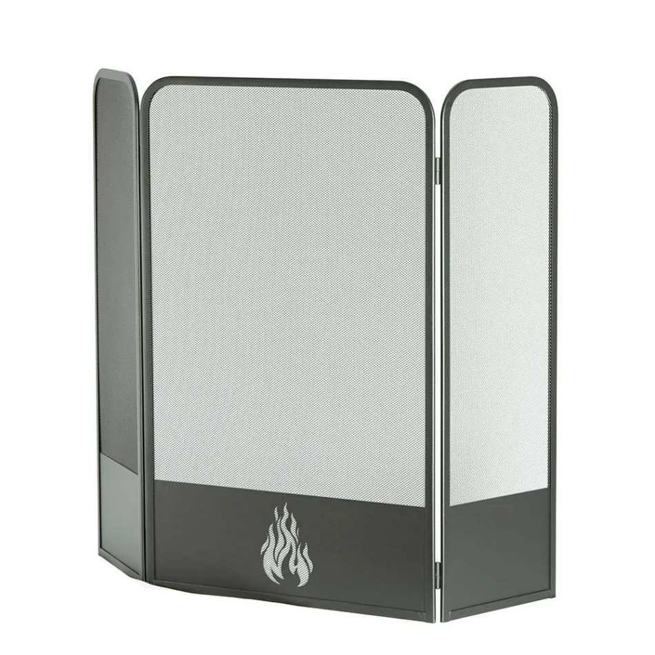 Stove guard with 3 metal doors Made in Italy - Cigno Viadurini