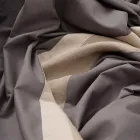 Duvet Cover Set in 90% Cotton and 10% Linen with 2 Pillow Cases Made in Italy - Nestle Viadurini