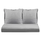 Double Duvet Cover Set in Pure Garment-Dyed Cotton with 2 Pillow Cases - Delicacy Viadurini