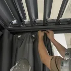 Pegola 3x4 mt in Anthracite Painted Aluminum with Crank - Levante Viadurini