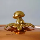 High Pot in Hand Tinned Copper with Handles and Lid 20 cm - Mariarita Viadurini