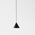 Wire Floor Lamp in Black Aluminum and Small Cone Minimal Design - Mercado