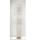 Design LED floor lamp in Gold or Silver Painted Metal - Formal Viadurini