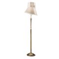 Classic Floor Lamp with Blown Glass Lampshade Floral Decorations - Bluminda