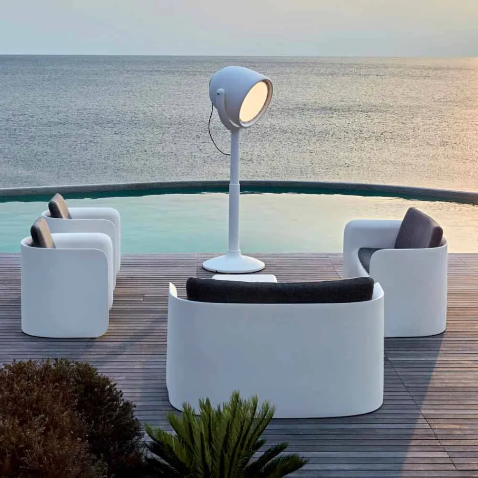 Poleasy Design Outdoor Floor Lamp, 2 Colors - Hollywood by Myyour Viadurini