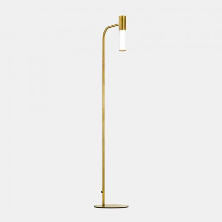 Elegant Living Room Floor Lamp in Brass and Italian Glass - Etoile by Il Fanale Viadurini