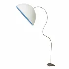 Modern H210cm floor lamp In-es.artdesign Half Moon colored nebulite Viadurini