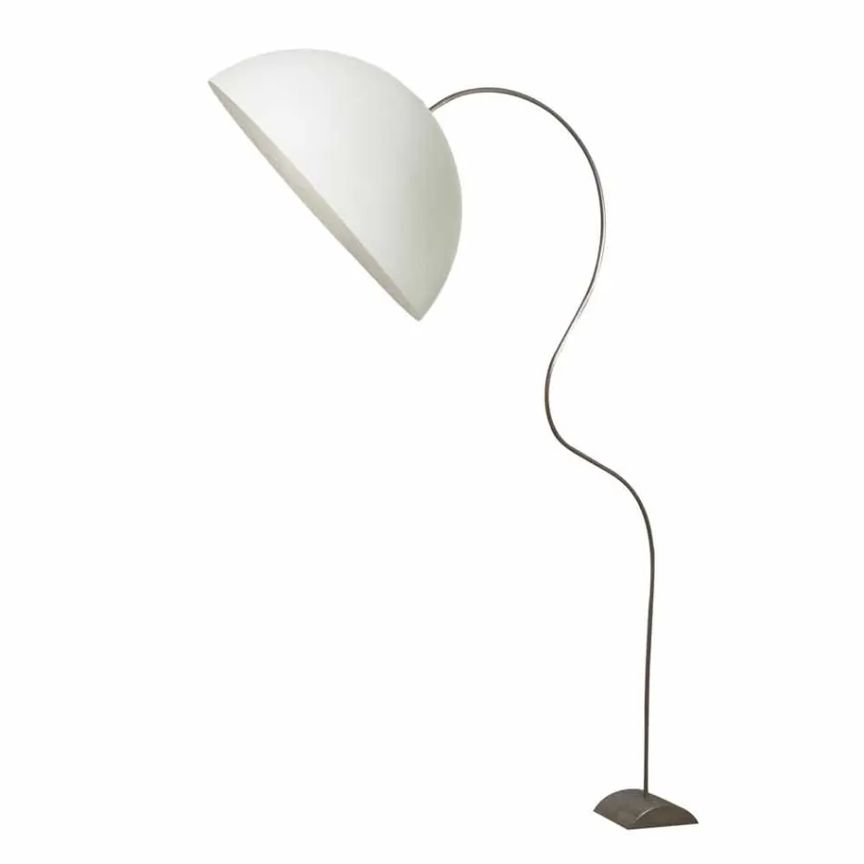Modern H210cm floor lamp In-es.artdesign Half Moon colored nebulite Viadurini