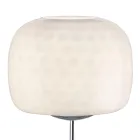 Glass Floor Lamp with Two Finishes and a Metal Frame Made in Italy - Brera Viadurini