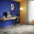 Glass Floor Lamp with Two Finishes and a Metal Frame Made in Italy - Brera