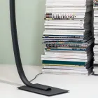 Modern Dimmable LED Floor Lamp in Black, Gold or White Metal - Gondola Viadurini