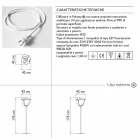 Rose Shaped Modern Design Outdoor Floor Lamp - Baby Love by Myyour Viadurini