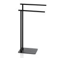 Free Standing Towel Holder with Two Rods - Hook