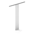 Standing Towel Holder for Washbasin in White or Black Aluminum - Alcade Viadurini