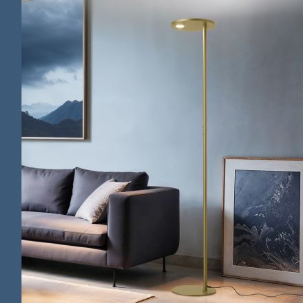 Floor Lamp Made of Metal with Various Finishes Made in Italy - Lumi Viadurini