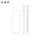 Basalt Hydraulic Steel Radiant Panel Made in Italy Viadurini