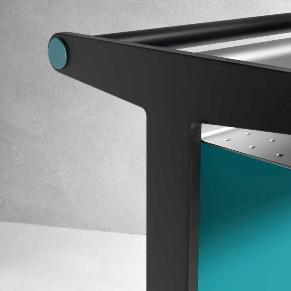 Radiant Plate in Aluminum and Electric and Colored Fabric Design 150 W - Sam Viadurini