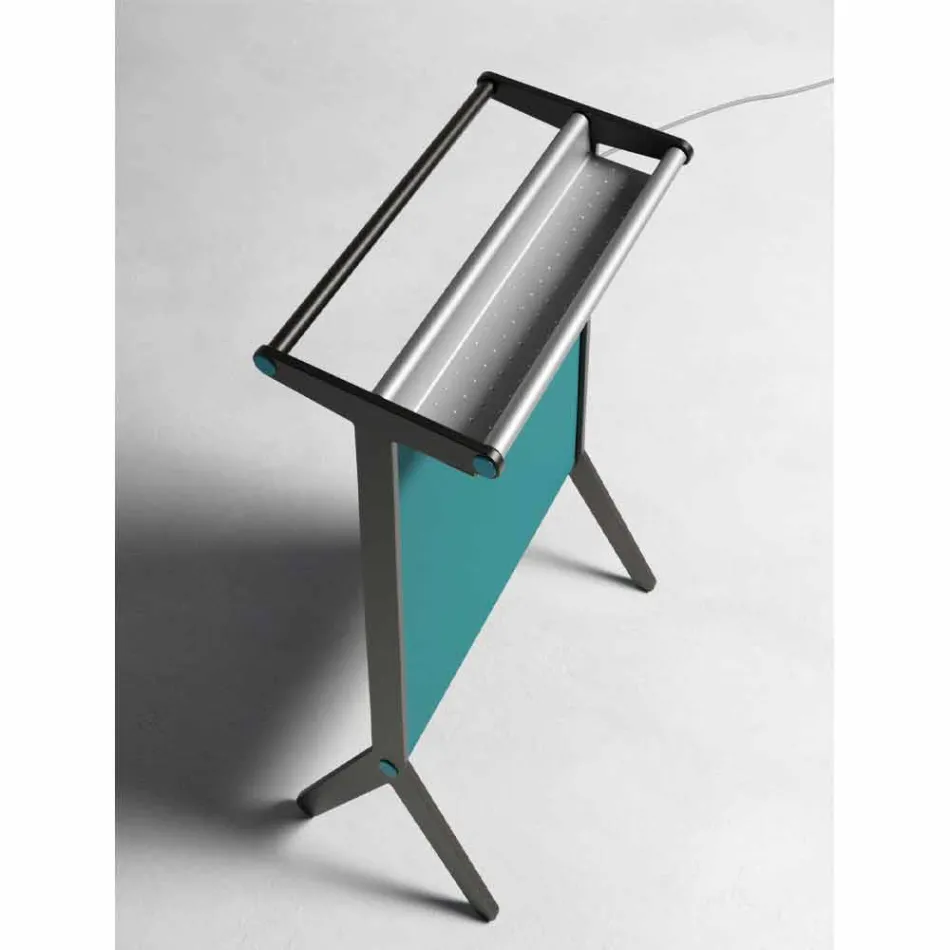 Radiant Plate in Aluminum and Electric and Colored Fabric Design 150 W - Sam Viadurini