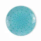 Modern Colored Plates 18 Pieces Complete Table Service in Gres - Creta Viadurini