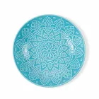 Modern Colored Plates 18 Pieces Complete Table Service in Gres - Creta Viadurini