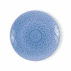 Modern Colored Plates 18 Pieces Complete Table Service in Gres - Creta Viadurini