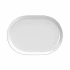 Modern White Oval Design Serving Plates in Porcelain 4 Pieces - Arctic Viadurini