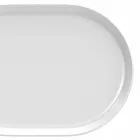 Modern White Oval Design Serving Plates in Porcelain 4 Pieces - Arctic Viadurini