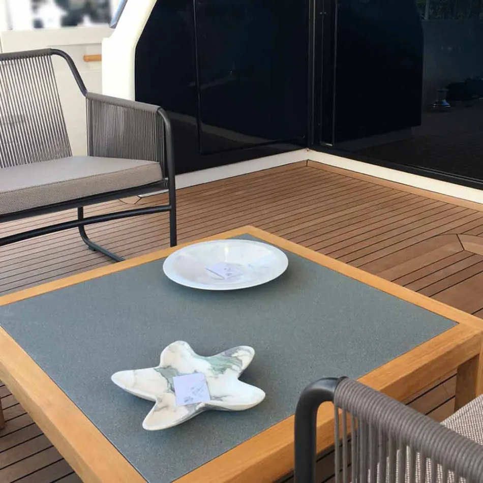 Modern Marble Saucer in the Shape of a Starfish Made in Italy - Ticcio Viadurini