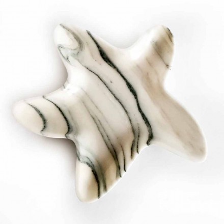 Modern Marble Saucer in the Shape of a Starfish Made in Italy - Ticcio Viadurini