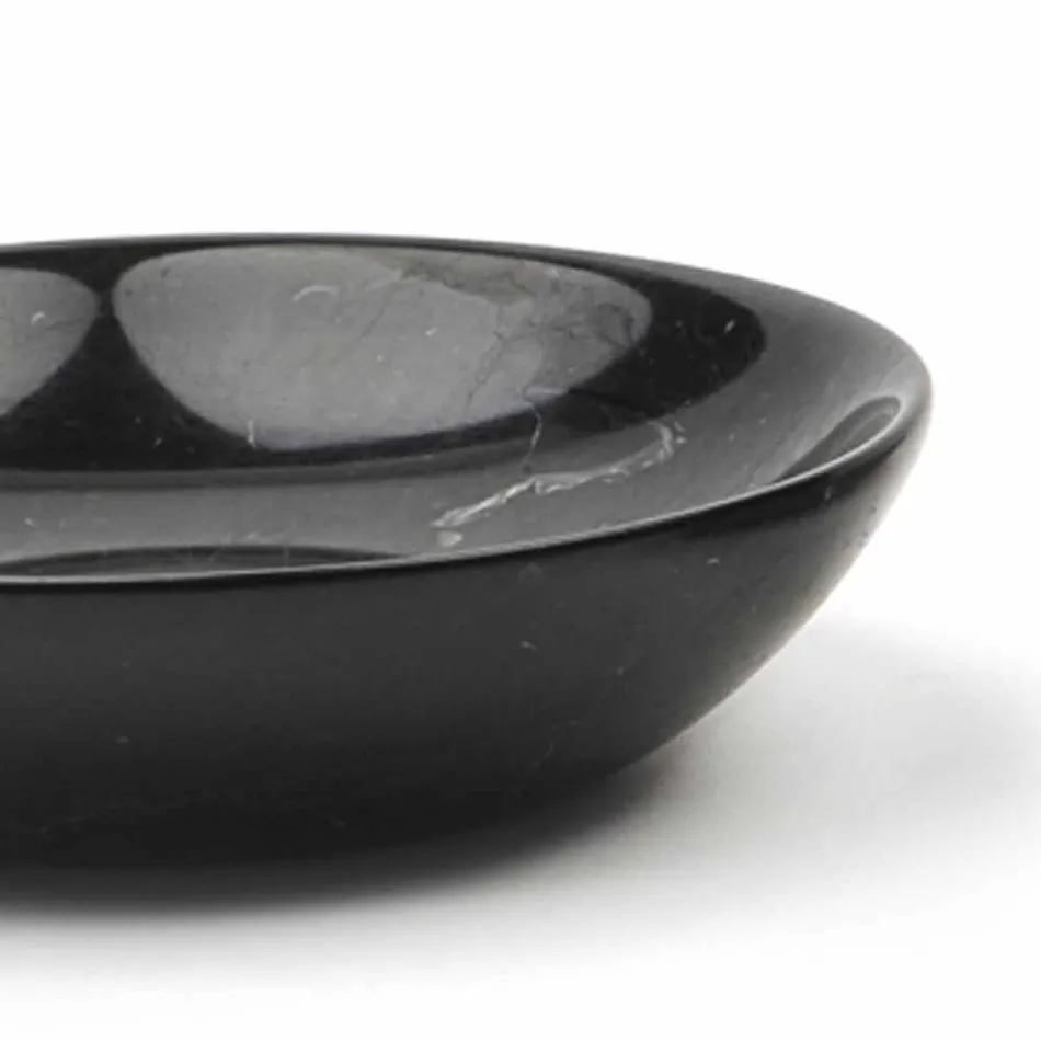 Modern Round Plate in Marble Various Colors Made in Italy - Pin Viadurini