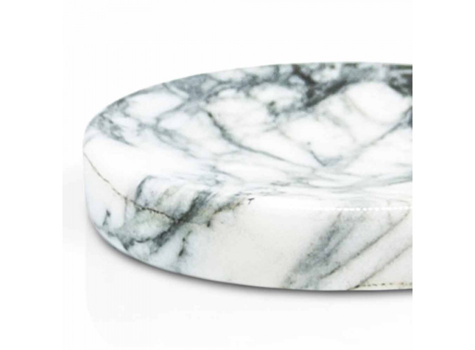 Bathroom soap dish in Paonazzo marble Modern Made in Italy - Argos